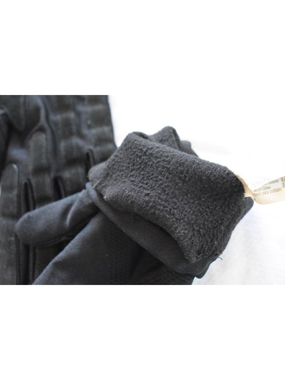 Vintage Women's Isotoner Black Spandex Gloves Size Small - Picture 5 of 8